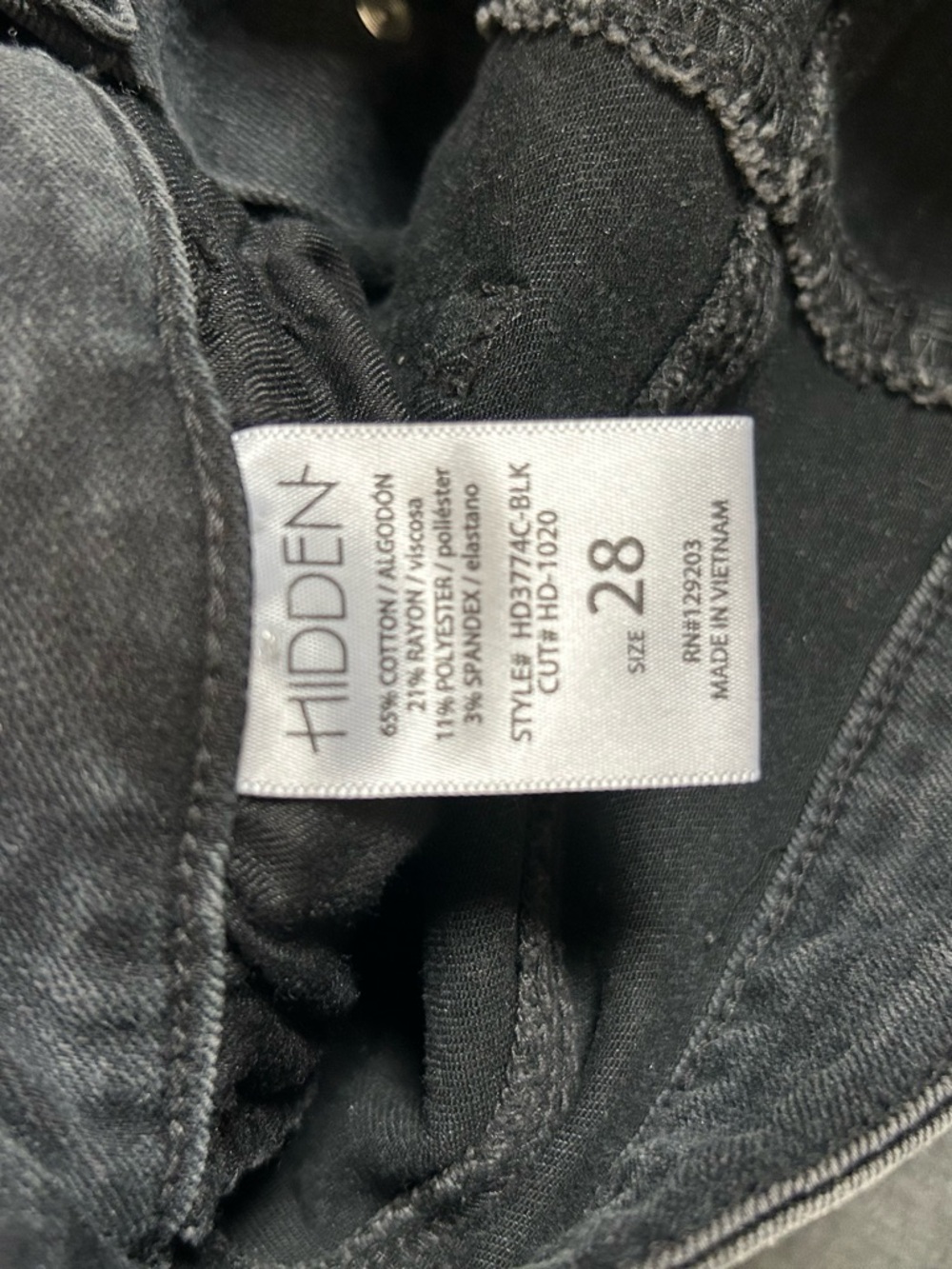 Women's Black Distressed High-Rise Skinny Jeans - Picture 4 of 4